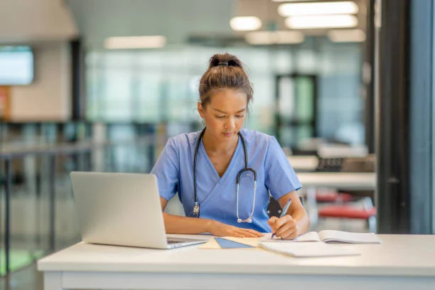 Future nurse analyzing NCLEX practice questions with multiple answers to develop a better understanding of clinical judgment and prioritization